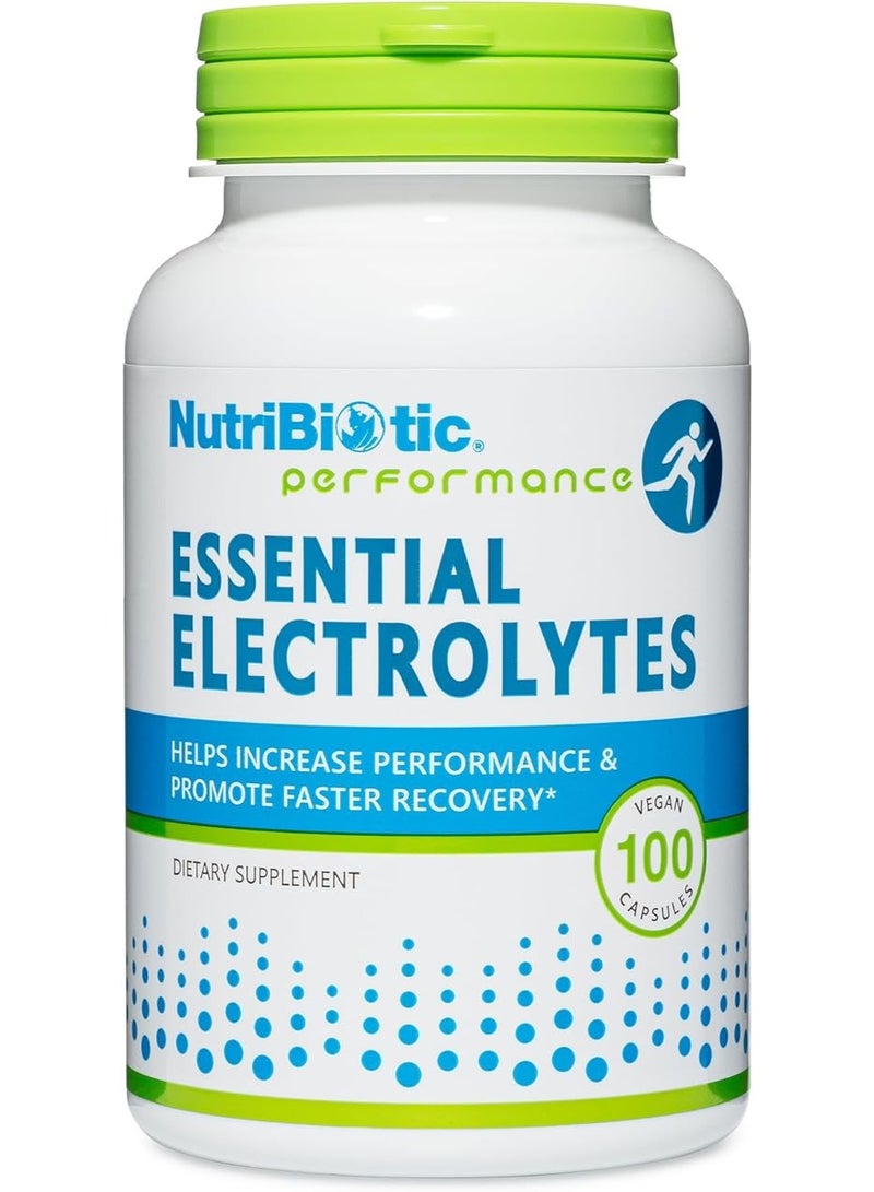 NutriBiotic, Performance, Essential Electrolytes, 100 Vegan Capsules - Image 1
